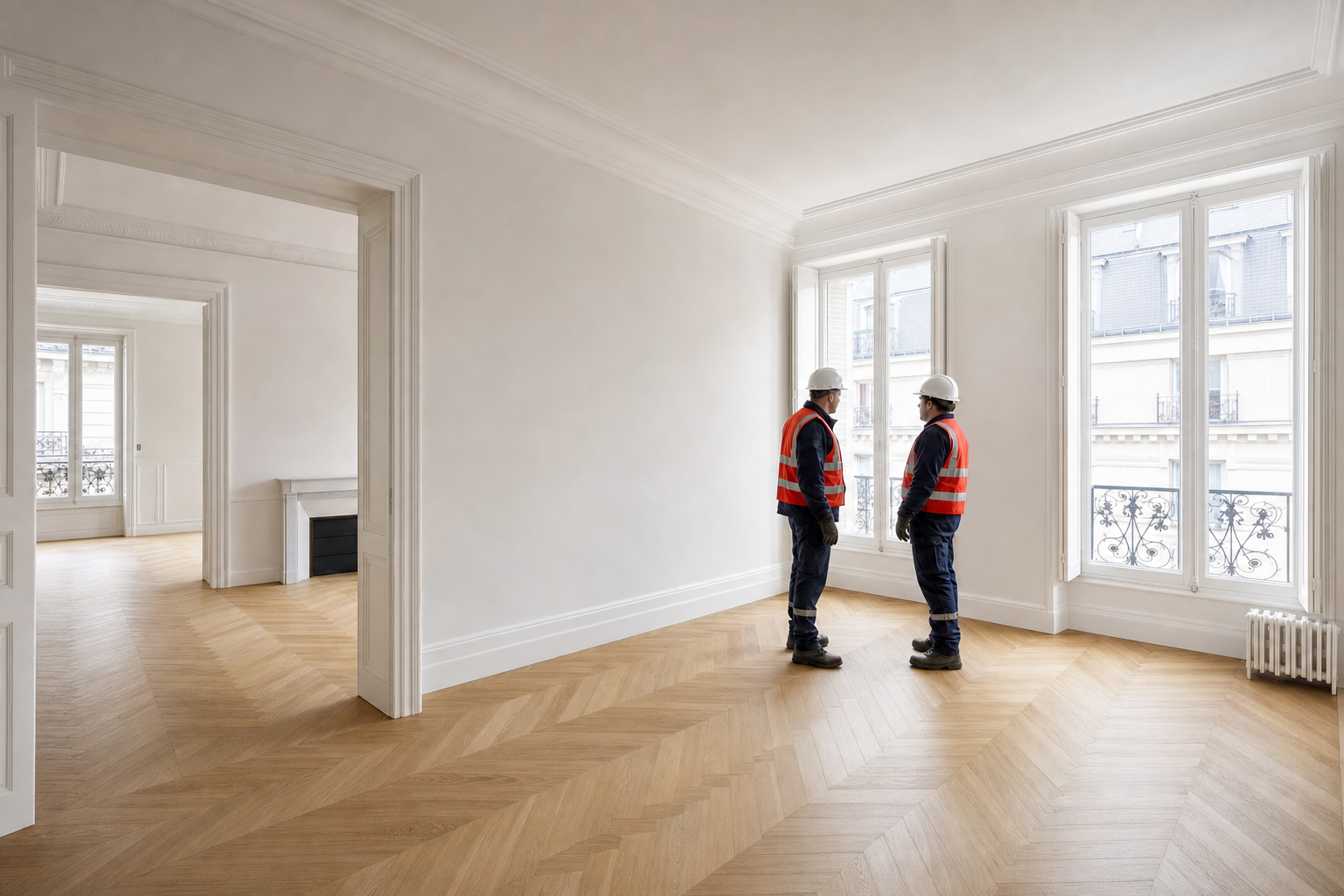Pièce à vivre rénovée