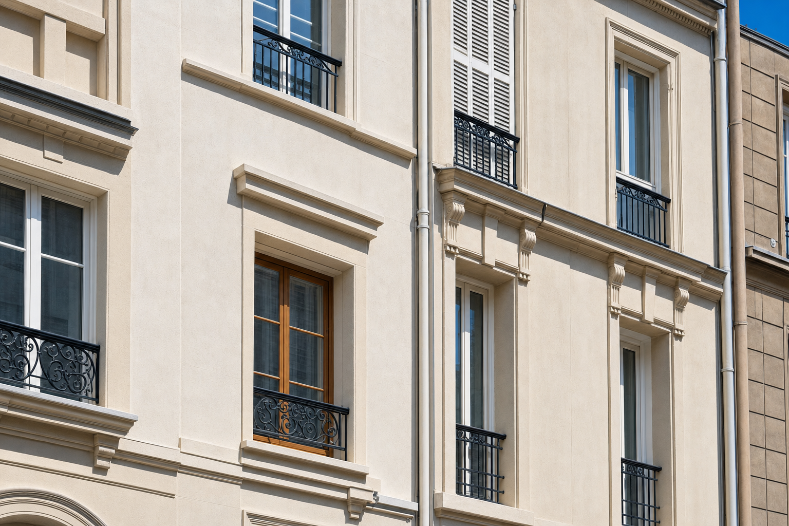 Façade isolée et ravalée (ITE)