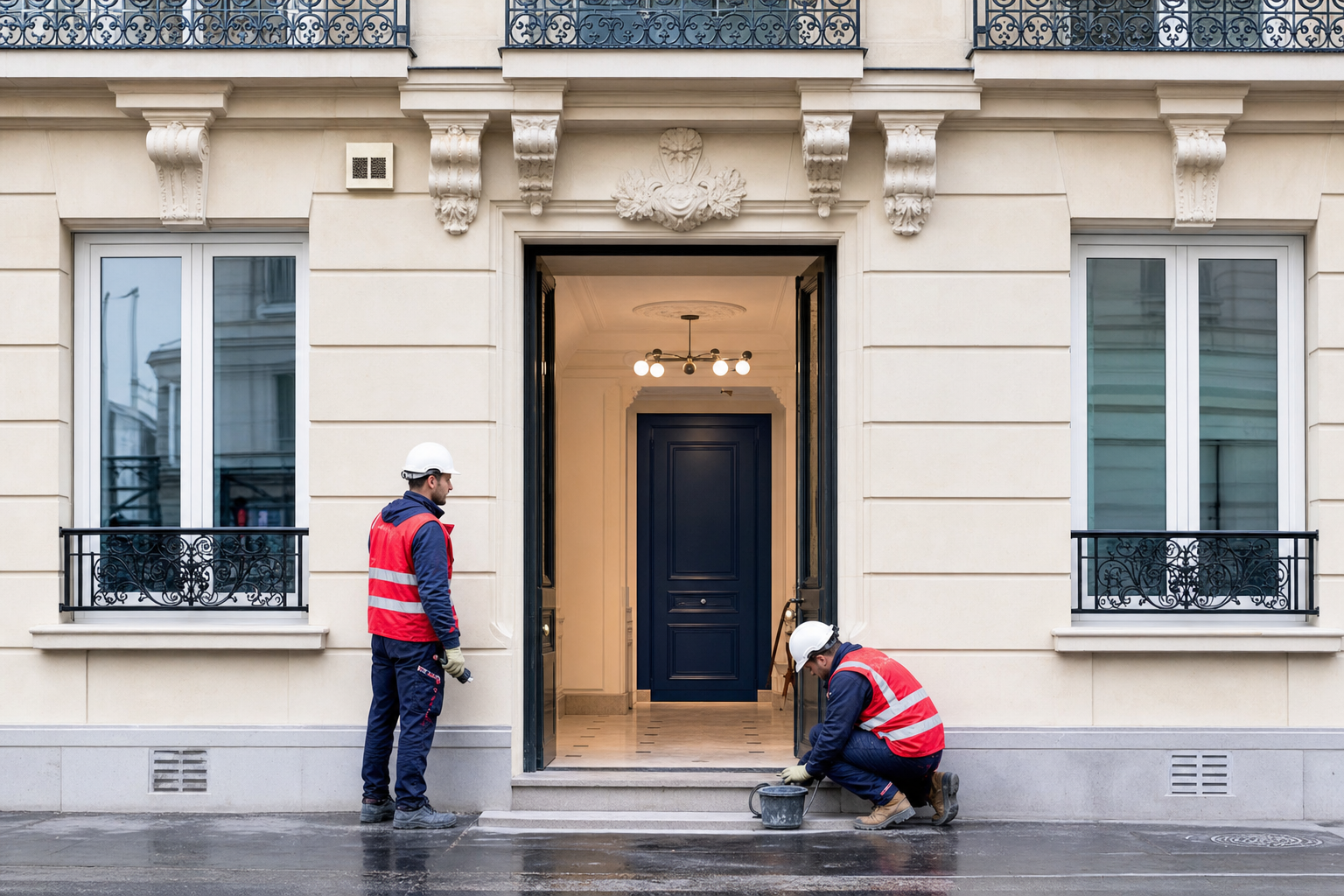 Ravalement de copropriété en site occupé